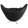 Fotel z podłokietnikami - Tapicerowany skórą patentową - Egg Design - Brave -. image 7
