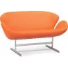 Sofa zakrzywiona - Tapicerowana w skórze - 2 miejsca siedzące - Svin image 7