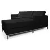 Designerski salonik z kanapą - tapicerowany w skórze - Sama image 7