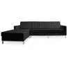 Designerska sofa z kanapą - tapicerowana w skórze - Nova image 7