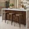 Stołek barowy w stylu industrialnym - drewno & stal - 76cm - Stylix image 7