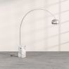 Lampa podłogowa z marmurową podstawą - Lampa do salonu - Bow image 7