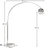 Lampa podłogowa z marmurową podstawą - Lampa do salonu - Bouw image 7