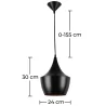 Lampa sufitowa - Lampa wisząca - Wzór przemysłowy - Obszerny image 7