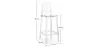 Stołek barowy z oparciem - Transparent Design - 75cm - Victoria Queen image 7