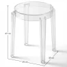 Taboret Niski Przezroczysty - 47cm - Arthur image 7