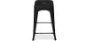 Stołek barowy w stylu industrialnym - matowa stal - 60cm - Stylix image 7