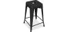 Stołek barowy w stylu industrialnym - matowa stal - 60cm - Stylix image 7