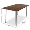 Stół prostokątny - Industrial - Industrial Design - Wood - Tawny image 7