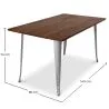 Stół prostokątny - Industrial - Industrial Design - Wood - Tawny image 7