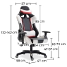 Krzesło biurowe z podłokietnikami - Krzesło do biurka z kółkami - Gamer - Guy image 7