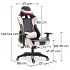 Krzesło biurowe z podłokietnikami - Krzesło do biurka z kółkami - Gamer - Guy image 7