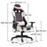 Krzesło biurowe z podłokietnikami - Krzesło do biurka z kółkami - Gamer - Guy image 7