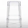 Transparentny stołek designerski - 65 cm - Victoria Queen image 7