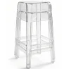 Transparentny stołek designerski - 65 cm - Victoria Queen image 7