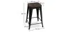 Stołek barowy - Wzornictwo Przemysłowe - Drewno & Stal - 60cm -Stylix image 7