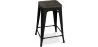 Stołek barowy - Wzornictwo Przemysłowe - Drewno & Stal - 60cm -Stylix image 7