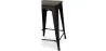 Stołek barowy - Wzornictwo Przemysłowe - Drewno & Stal - 60cm -Stylix image 7