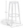 Przezroczysty Design Taboret - 75cm - Arthur image 7