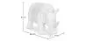 Figurka dekoracyjna Nosorożec - Matte White - Rhyn image 7