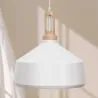 Lampa sufitowa - lampa wisząca - drewno i metal - Wind image 7