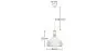 Lampa sufitowa - lampa wisząca - drewno i metal - Wind image 7