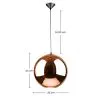 Lampa sufitowa - Lampa wisząca Metal Ball - 25 cm - Range image 7