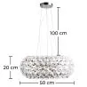 Lampa sufitowa - Lampa wisząca Kryształowe kule - 50cm - Savoni image 7