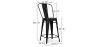 Stołek barowy z oparciem - Industrial Design - 60cm - Stylix image 7