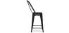 Stołek barowy z oparciem - Industrial Design - 60cm - Stylix image 7