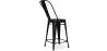 Stołek barowy z oparciem - Industrial Design - 60cm - Stylix image 7