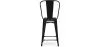 Stołek barowy z oparciem - Industrial Design - 60cm - Stylix image 7
