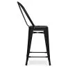 Stołek barowy z oparciem - Industrial Design - 60cm - Stylix image 7
