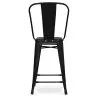 Stołek barowy z oparciem - Industrial Design - 60cm - Stylix image 7