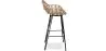 Stołek barowy z rattanu z podłokietnikami - Boho Bali Style - 75cm - Many image 7
