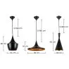 Zestaw 3 lamp sufitowych - Lampa wisząca - Wzór przemysłowy - Obszerny image 7