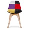 Krzesło do jadalni - Tapicerowane w Patchwork - Tessa image 7
