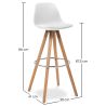 Stołek barowy - Skandynawski Design - Muriel image 7