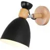 Lampa ścienna - Styl skandynawski - Metal i drewno - Jorson image 7