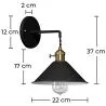Lampa ścienna - Vintage Design - Curie image 7