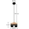 Lampa sufitowa - lampa wisząca w stylu skandynawskim - Edda image 7