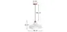 Lampa sufitowa w stylu designerskim - Lampa wisząca metalowa - Enar image 7