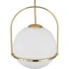 Lampa sufitowa w kształcie kuli z kryształem - lampa wisząca w kolorze złotym - Anette image 7