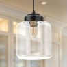 Lampa sufitowa z kryształem - Lampa wisząca w stylu vintage - Mikelo image 7