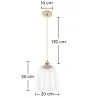 Lampa sufitowa z kryształu - lampa wisząca - Alessia image 7