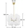 Lampa sufitowa z kulkami z kryształu - lampa wisząca - Jacobella image 7