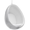 Fotel designerski z wiszącymi jajkami - tapicerowany tkaniną - Eny image 7