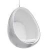 Fotel designerski z wiszącymi jajkami - tapicerowany tkaniną - Eny image 7