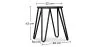 Round Bar Stool - Industrial Design - Wood & Steel - 43cm - Hairpin image 7