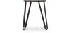Round Bar Stool - Industrial Design - Wood & Steel - 43cm - Hairpin image 7